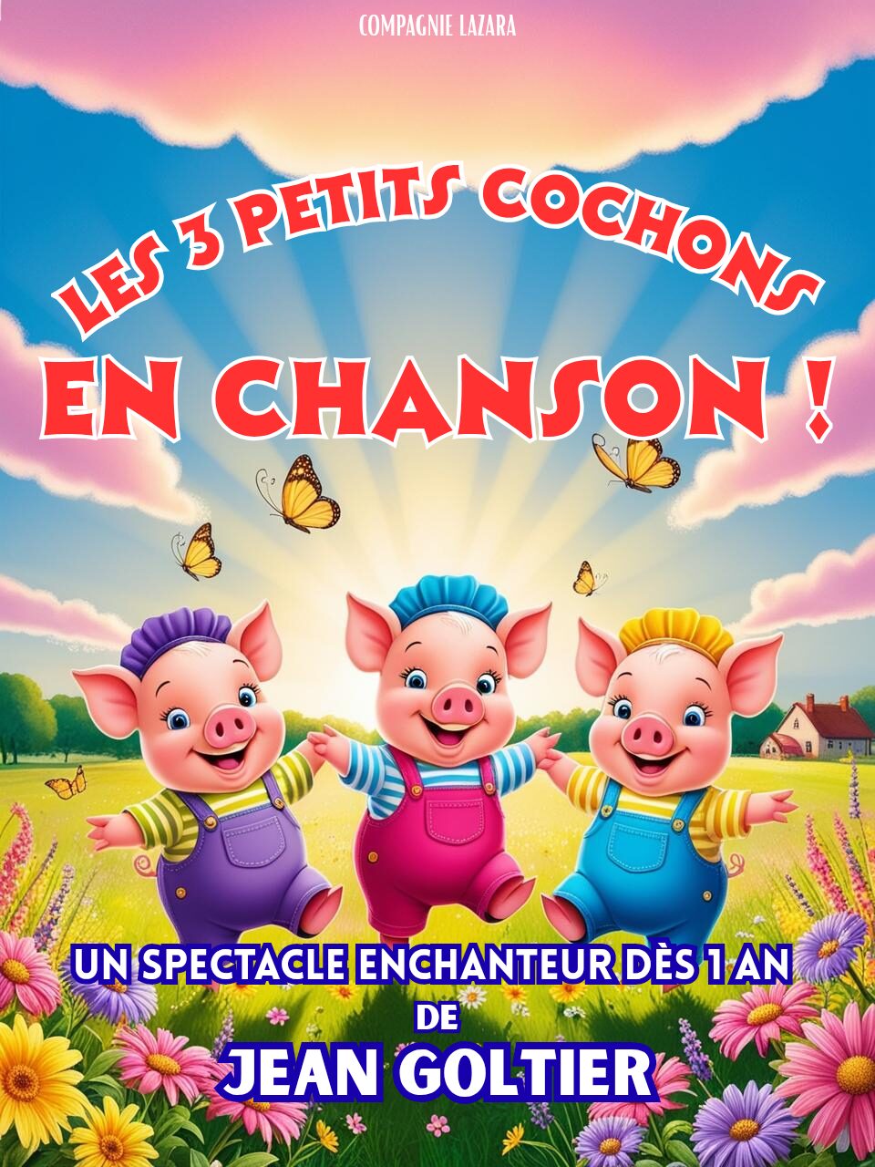Les 3 petits cochons affiche